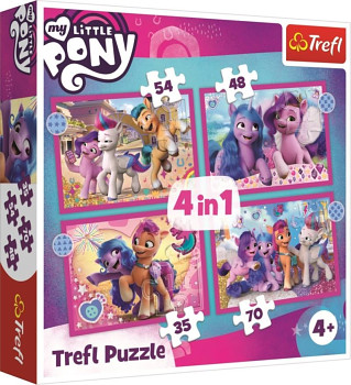 Puzzle 4v1 - My Little Pony 207 dílků